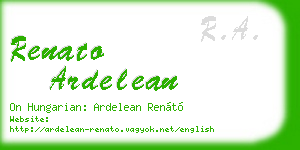renato ardelean business card